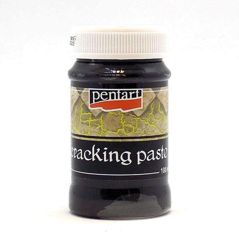 Pentart Krakelierpaste 100ml - schwarz - Bastelschachtel - Pentart Krakelierpaste 100ml - schwarz