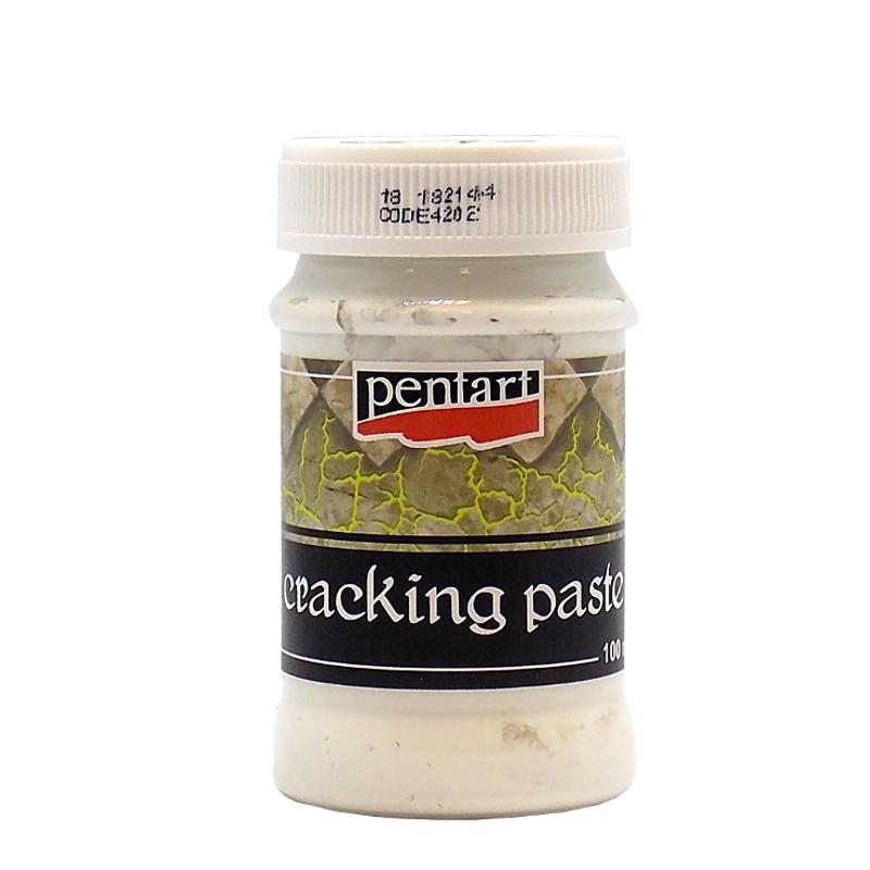 Pentart Krakelierpaste 100ml - weiß - Bastelschachtel - Pentart Krakelierpaste 100ml - weiß