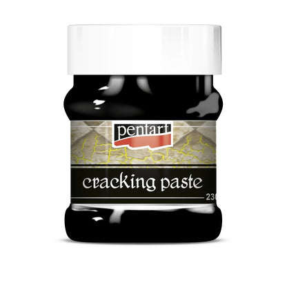 Pentart Krakelierpaste 230ml - schwarz - Bastelschachtel - Pentart Krakelierpaste 230ml - schwarz