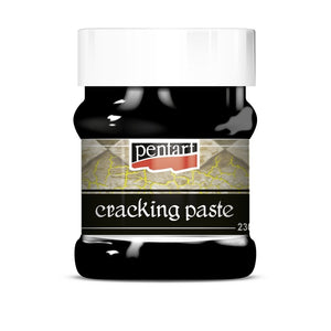 Pentart Krakelierpaste 230ml - schwarz - Bastelschachtel - Pentart Krakelierpaste 230ml - schwarz