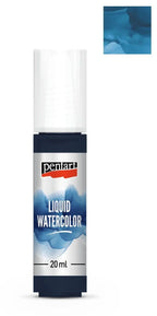 Pentart Liquid watercolor 20ml - blau - Bastelschachtel