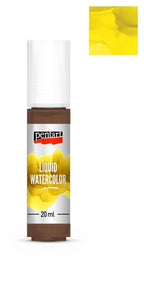 Pentart Liquid watercolor 20ml - lemon - Bastelschachtel