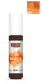Pentart Liquid watercolor 20ml - orange - Bastelschachtel