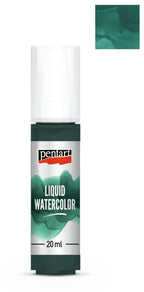 Pentart Liquid watercolor 20ml - smaragd - Bastelschachtel