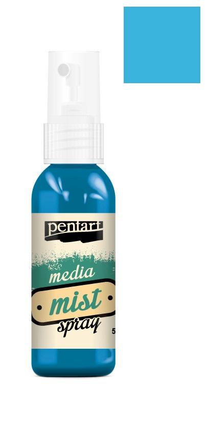 Pentart Media Mist Spray 50ml - ice blue - Bastelschachtel - Pentart Media Mist Spray 50ml - ice blue
