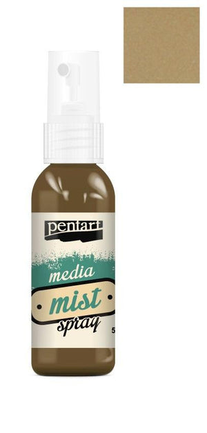 Pentart Media Mist Spray 50ml - milk coffee - Bastelschachtel - Pentart Media Mist Spray 50ml - milk coffee