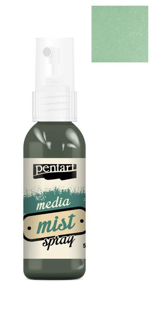 Pentart Media Mist Spray 50ml - olive green - Bastelschachtel - Pentart Media Mist Spray 50ml - olive green