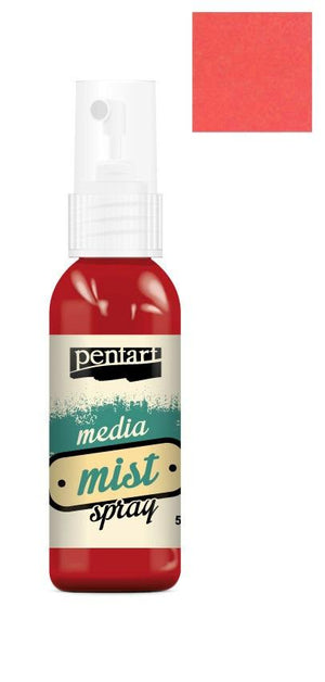 Pentart Media Mist Spray 50ml - red - Bastelschachtel - Pentart Media Mist Spray 50ml - red