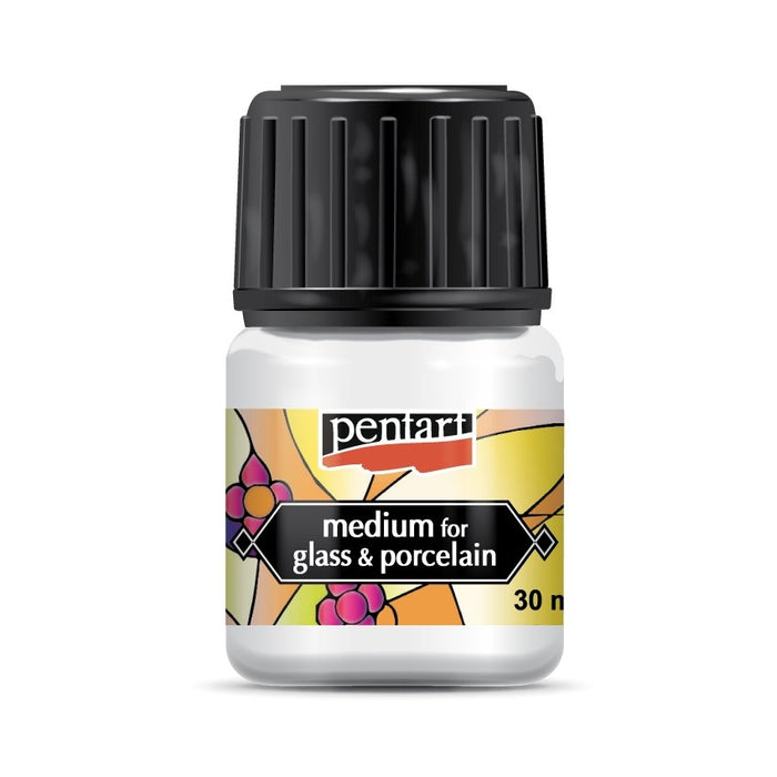 Pentart Medium für Glas- und Porzellanfarbe 30ml