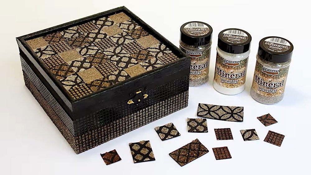 Pentart Mineral Pulver 130g - Jaspis - Bastelschachtel