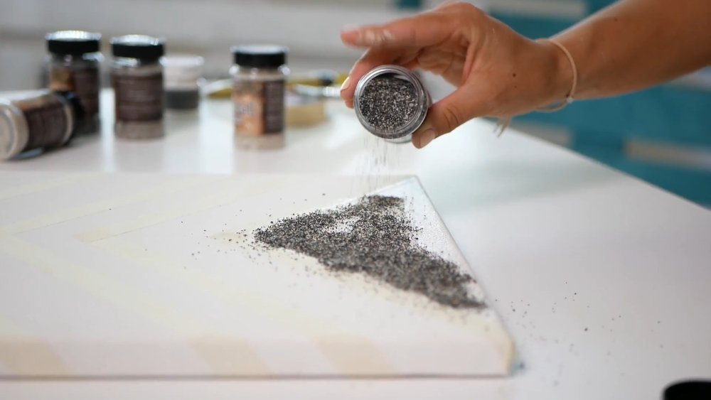 Pentart Mineral Pulver 130g - Platingranit fein - Bastelschachtel