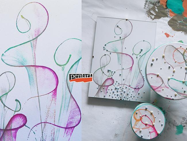 Pentart Mixed Media Tinte 20ml - magenta - Bastelschachtel