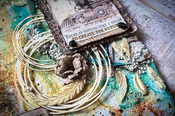 Pentart Mixed Media Tinte 20ml metallic - bronze - Bastelschachtel