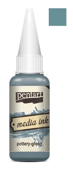 Pentart Mixed Media Tinte 20ml - pottery green - Bastelschachtel