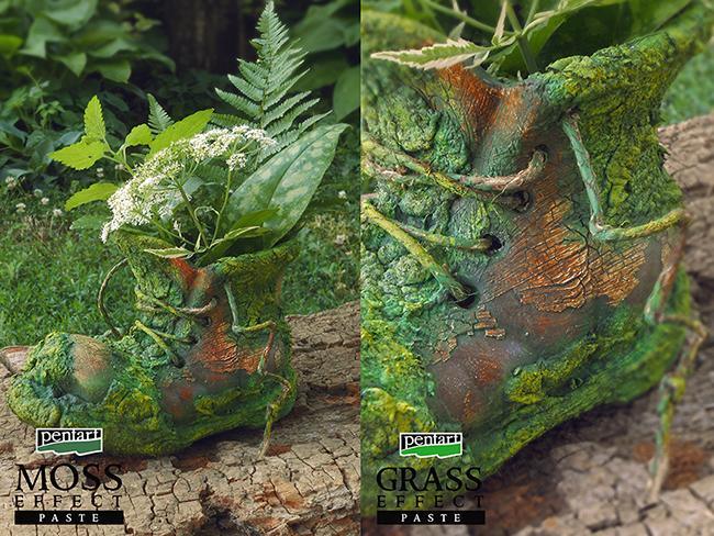 Pentart Moos-Effekt-Paste 100ml - hellgrün - Bastelschachtel