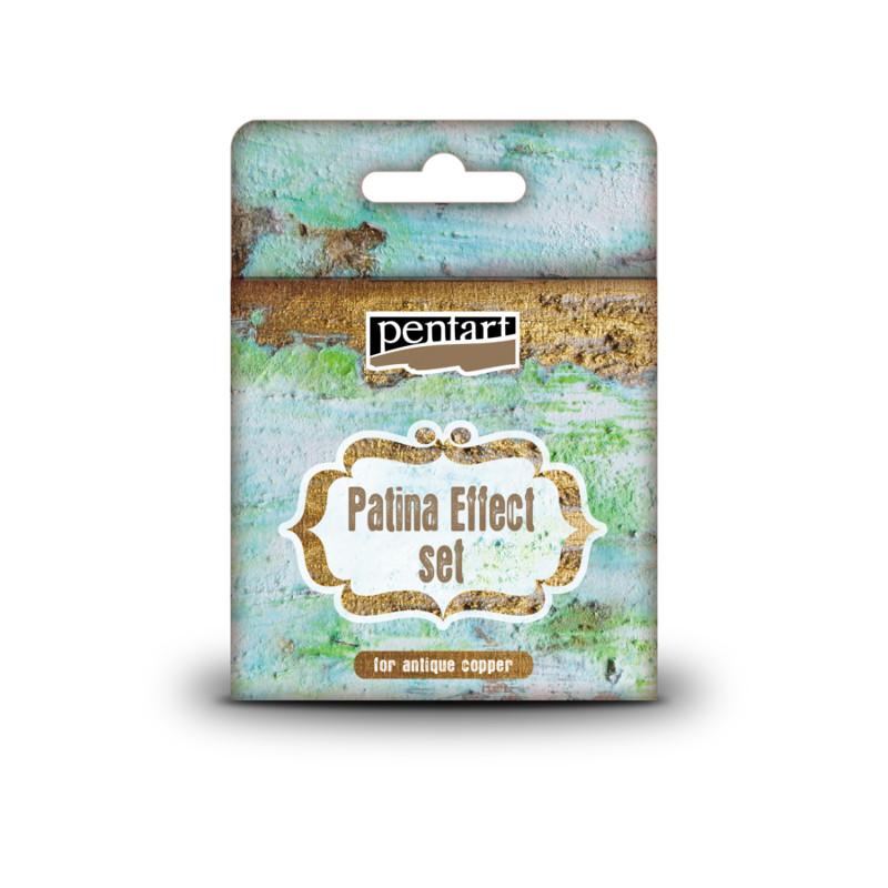 Pentart Patinaeffekt Set - Pulver + Reagenten - Bastelschachtel
