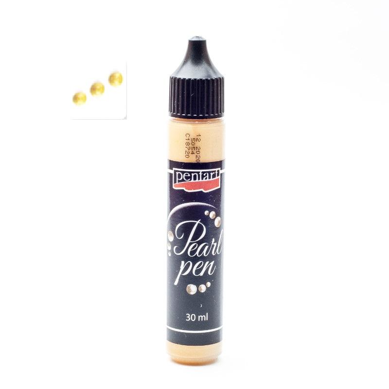 Pentart Perlenstift 30ml - gold - Bastelschachtel