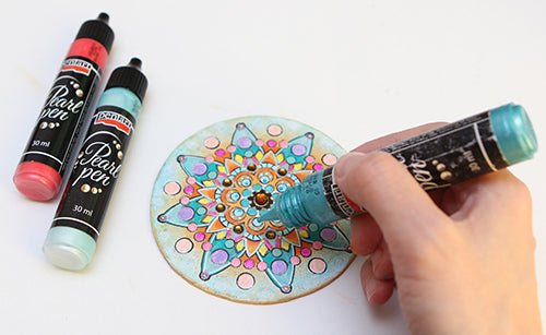 Pentart Perlenstift 30ml - gold - Bastelschachtel