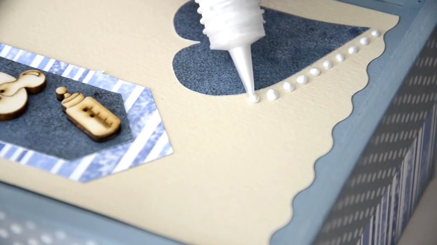 Pentart Perlenstift 30ml - schwarzer diamant - Bastelschachtel