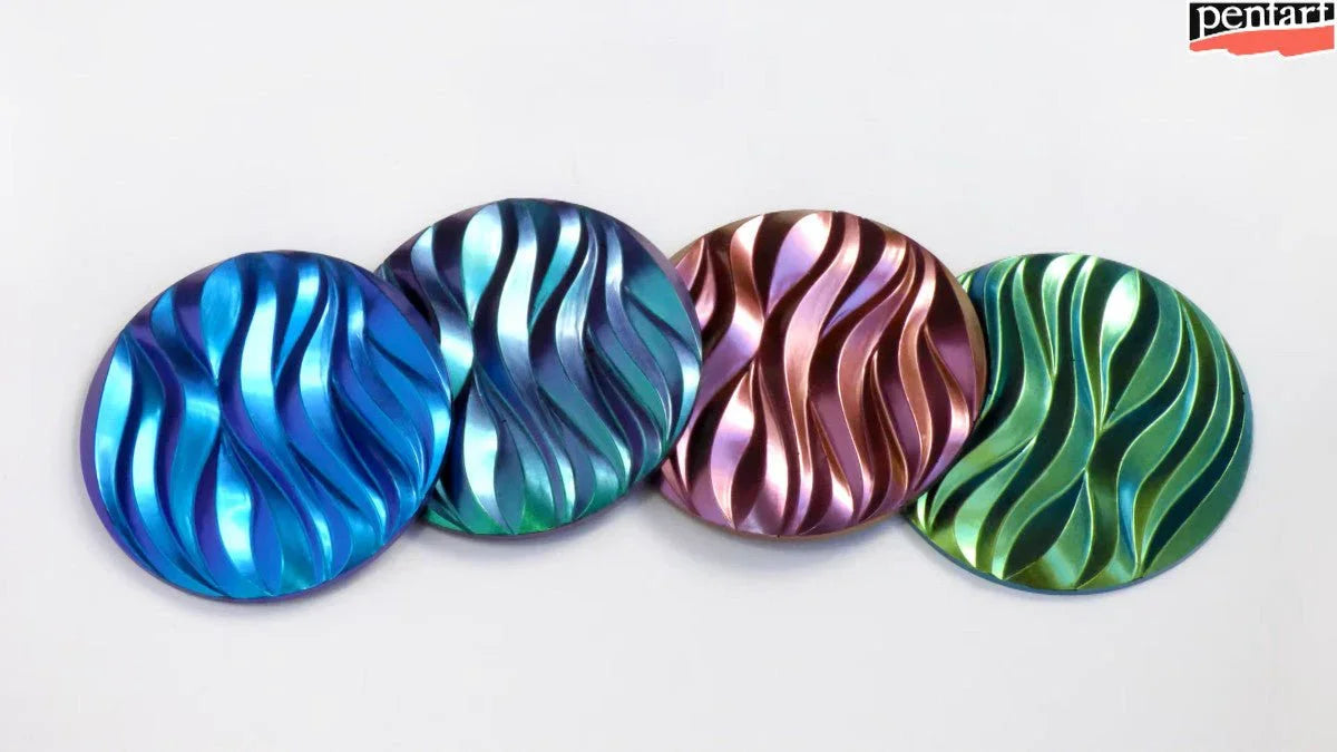 Pentart Rub-on Pigment chamäleon - fire gold - Bastelschachtel