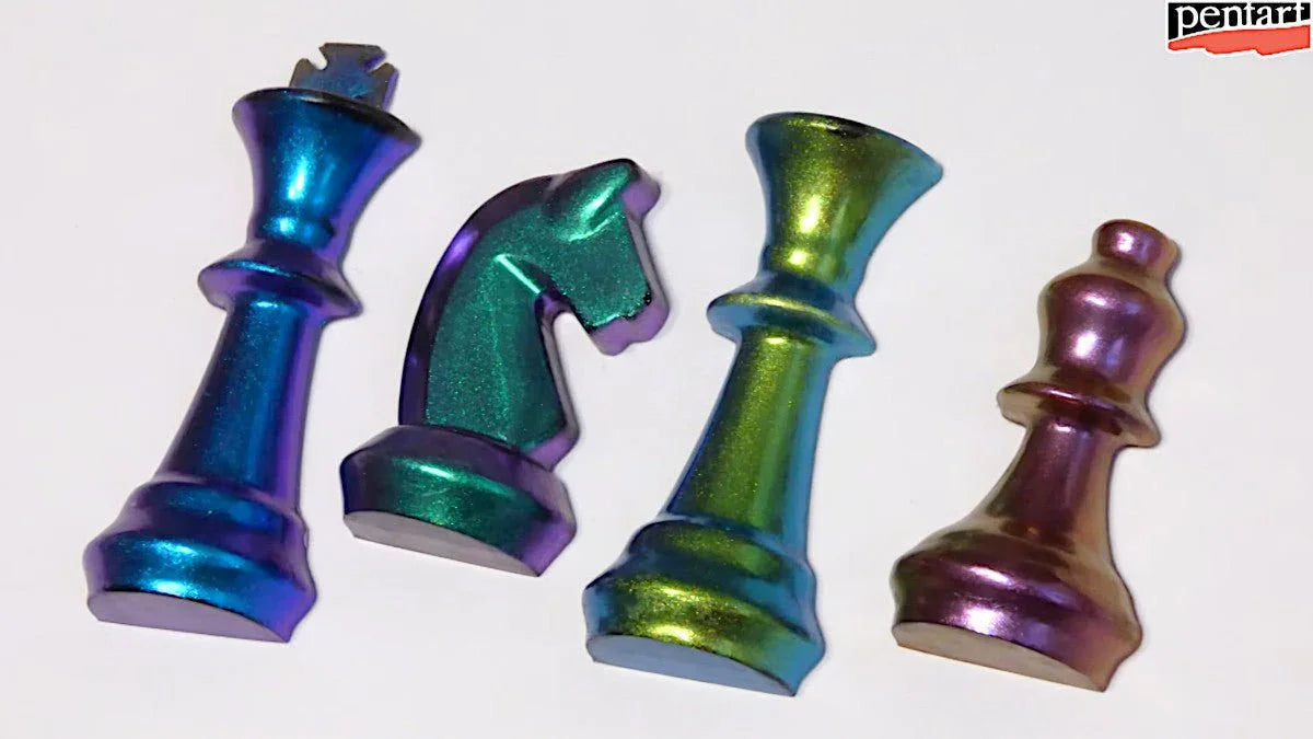 Pentart Rub-on Pigment chamäleon - fire gold - Bastelschachtel