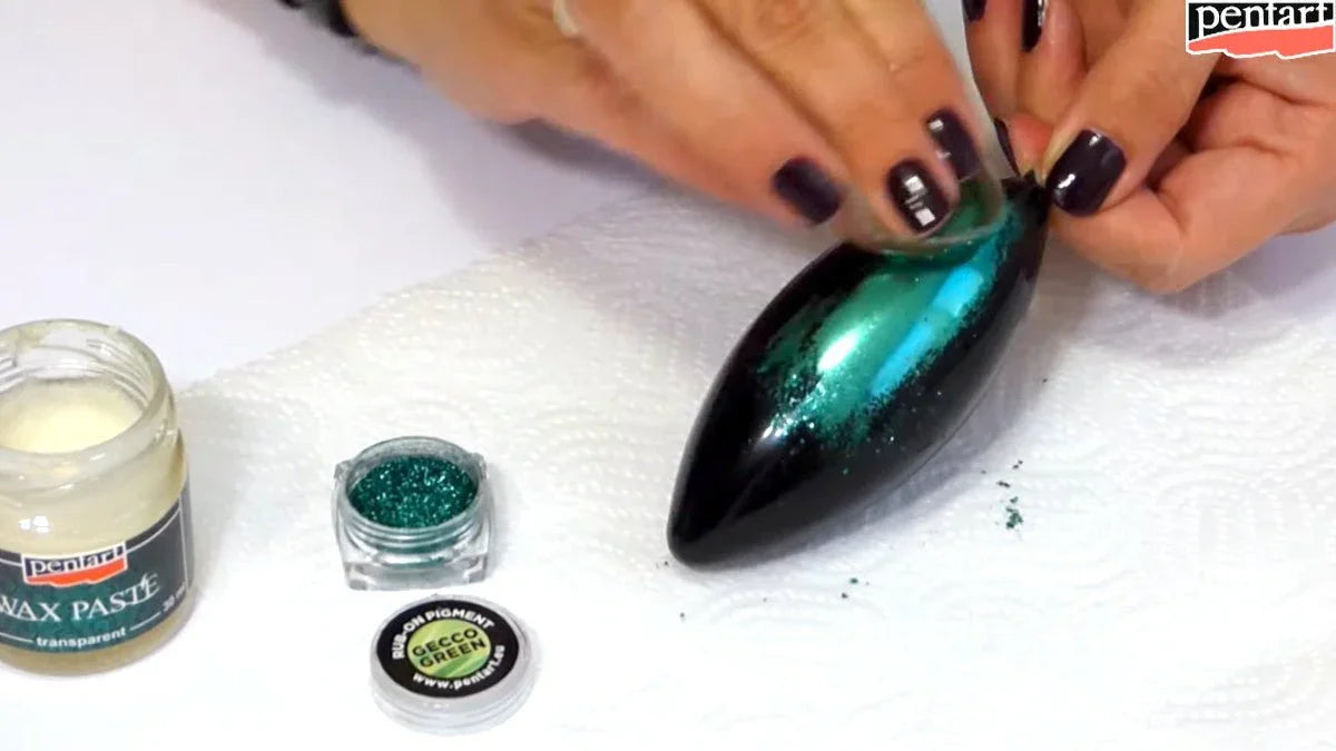 Pentart Rub-on Pigment Chrome - dragon eye - Bastelschachtel