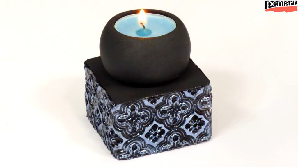 Pentart Rub-on Pigment Chrome - king blue - Bastelschachtel