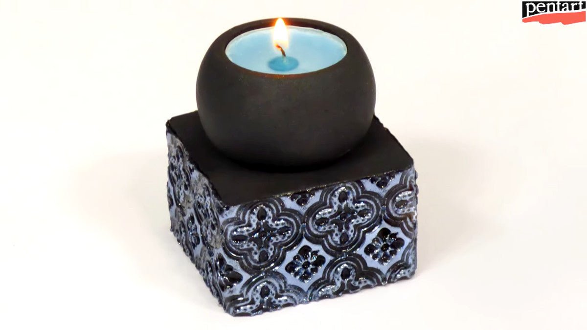 Pentart Rub-on Pigment Chrome - king blue - Bastelschachtel
