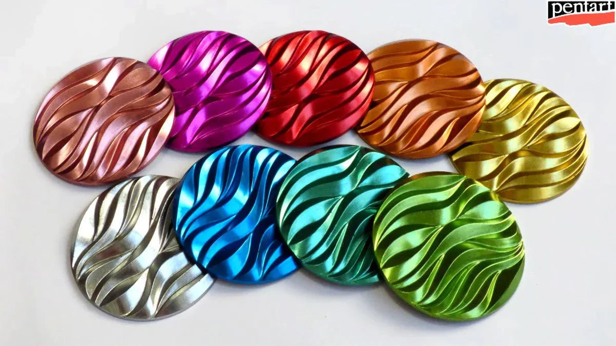 Pentart Rub-on Pigment Chrome - king blue - Bastelschachtel