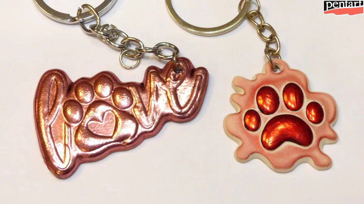 Pentart Rub-on Pigment Chrome - magenta - Bastelschachtel