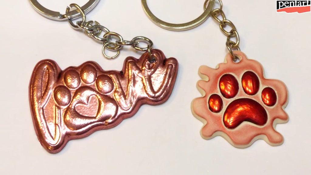 Pentart Rub-on Pigment Chrome - rose gold - Bastelschachtel