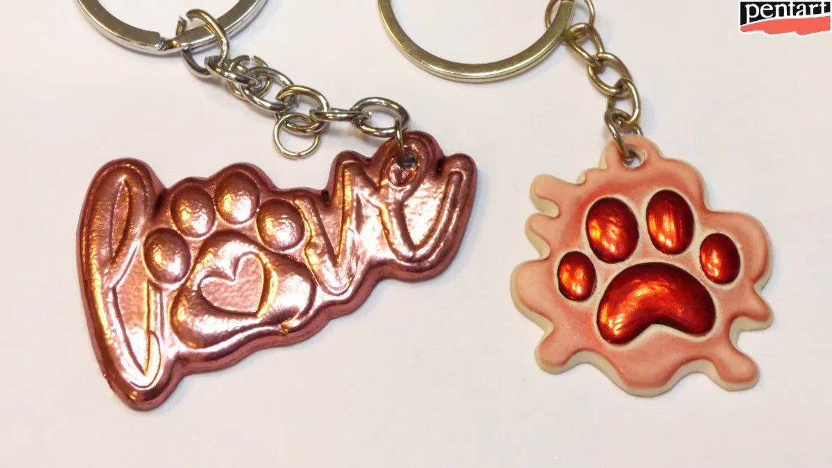 Pentart Rub-on Pigment Chrome - rose gold - Bastelschachtel