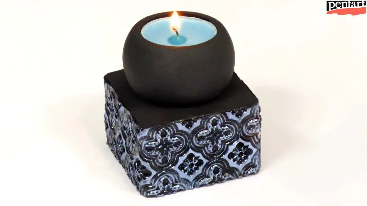 Pentart Rub-on Pigment Chrome - ruby - Bastelschachtel