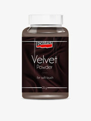 Pentart Samtpulver 18g - dunkelbraun - Bastelschachtel