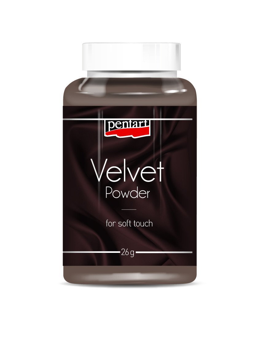 Pentart Samtpulver 26g - erdbraun - Bastelschachtel