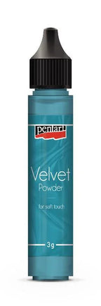 Pentart Samtpulver 30ml - türkis - Bastelschachtel