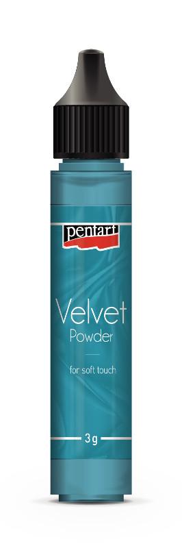 Pentart Samtpulver 30ml - türkis - Bastelschachtel