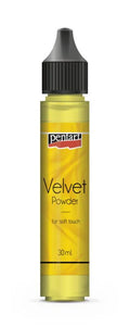 Pentart Samtpulver 40ml - citringelb - Bastelschachtel