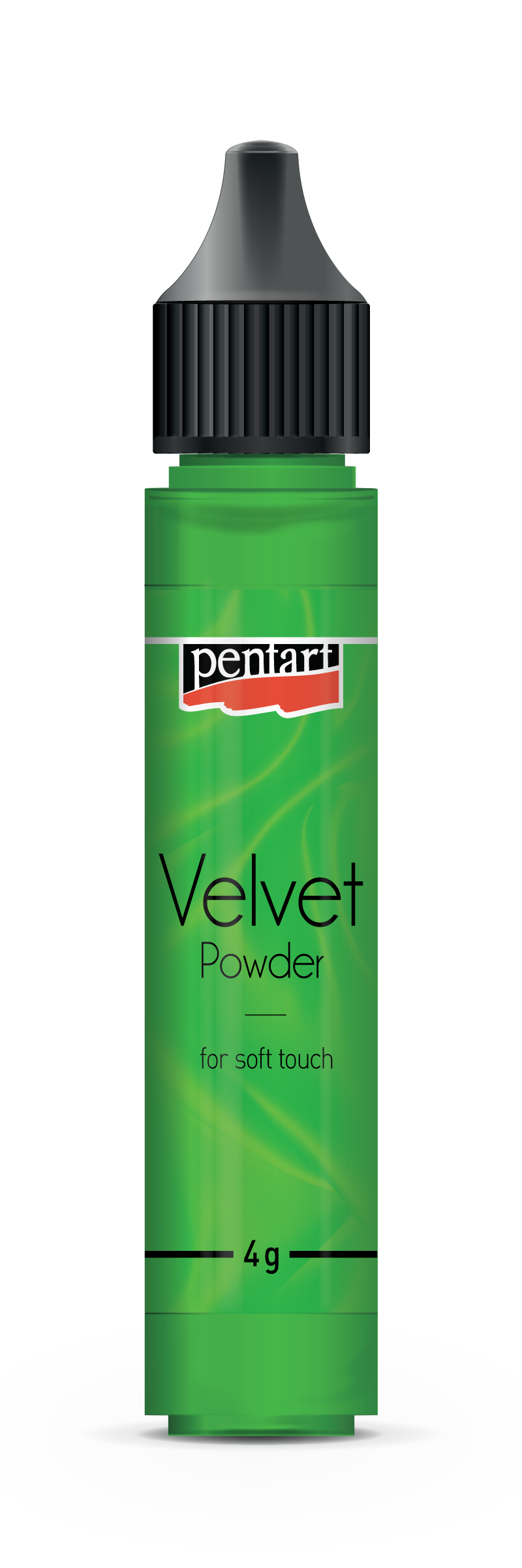 Pentart Samtpulver 4g - hellgrün - Bastelschachtel