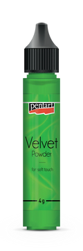 Pentart Samtpulver 4g - hellgrün - Bastelschachtel