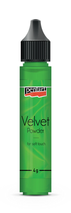 Pentart Samtpulver 4g - hellgrün - Bastelschachtel