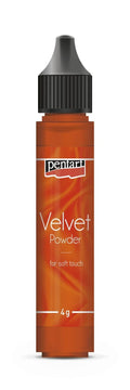 Pentart Samtpulver 4g - orange - Bastelschachtel