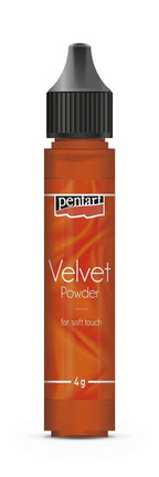 Pentart Samtpulver 4g - orange - Bastelschachtel