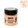 Pentart Schablonierpaste 50ml - pfirsich - Bastelschachtel
