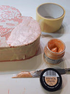 Pentart Schablonierpaste 50ml - pfirsich - Bastelschachtel