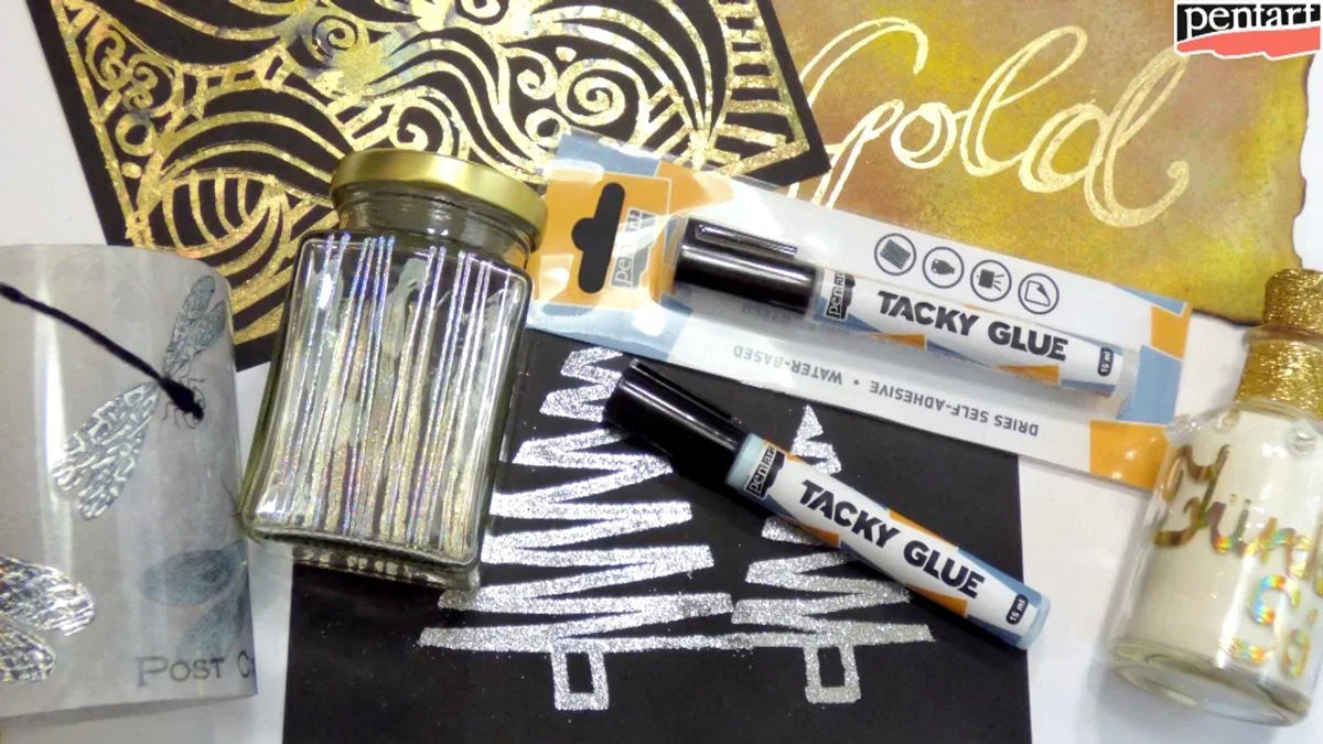 Pentart Selbsthaftender Kleber in Stiftform - Tacky glue 15ml - Bastelschachtel