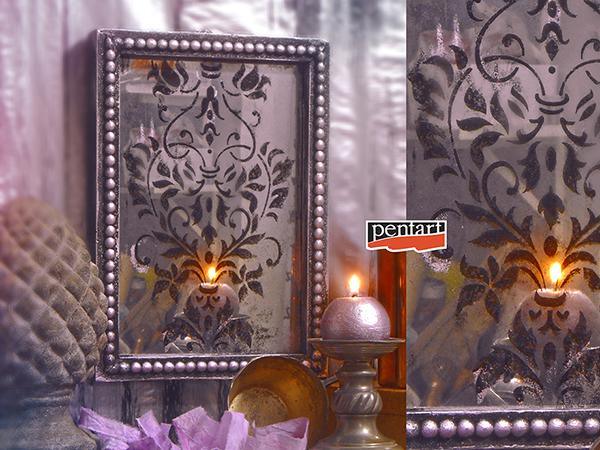 Pentart Spiegelfarbe auf Glas im Set - Bastelschachtel