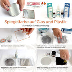 Pentart Spiegelfarbe auf Glas im Set - Bastelschachtel