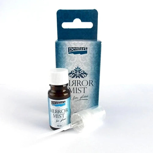 Pentart Spiegelfarbe auf Glas / Mirror mist - Bastelschachtel
