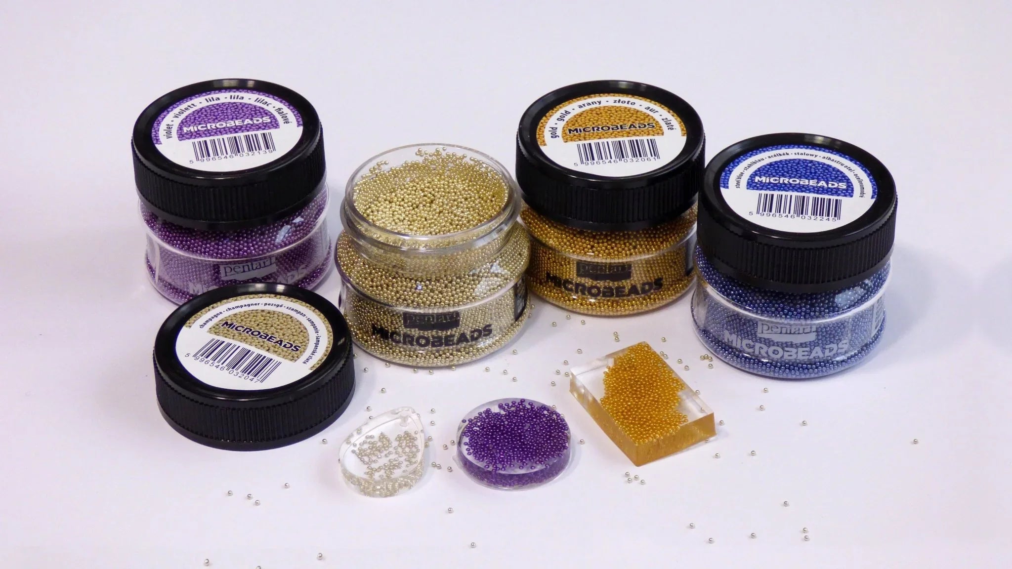 Pentart Streuperlen 40g - minze - Bastelschachtel